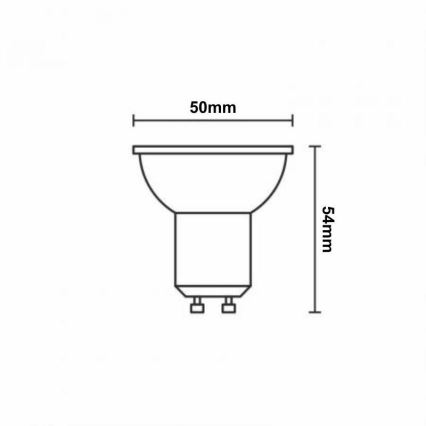 LED RGBW Димируема крушка GU10/4,5W/230V 2700-6500K Wi-Fi Tuya