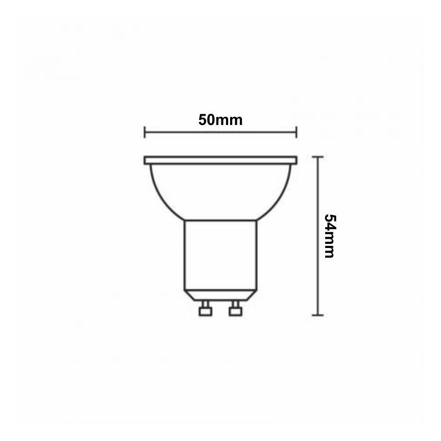 LED RGBW Димируема крушка GU10/4,5W/230V 2700-6500K Wi-Fi Tuya