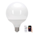LED RGBW димируема крушка MESH G120 E27/18W/230V 6500K + дистанционно управление - Aigostar