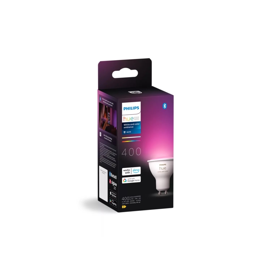 LED RGBW Димируема крушка Philips Hue White And Color Ambiance GU10/4,2W/230V 2000-6500K