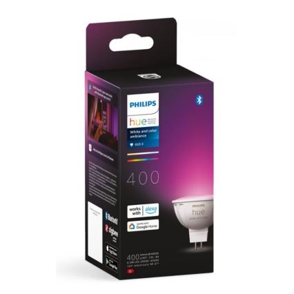 LED RGBW димируема крушка Philips Hue White And Color Ambiance GU5,3/MR16/6,3W/12V 2000-6500K