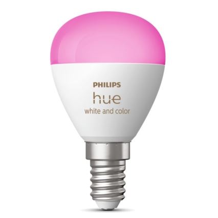 LED RGBW Димируема крушка Philips Hue White And Color Ambiance P45 E14/5,1W/230V 2000-6500K