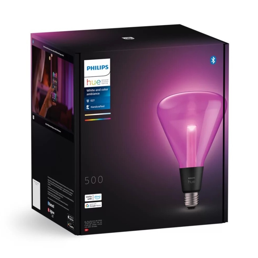 LED RGBW Димируема крушка Philips Hue White And Color Ambiance E27/6,8W/230V 2000-6500K