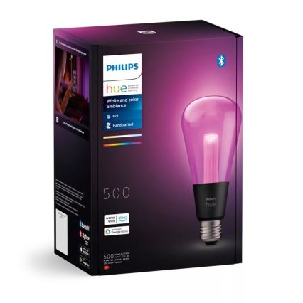 LED RGBW Димируема крушка Philips Hue White And Color Ambiance E27/6,8W/230V 2000-6500K
