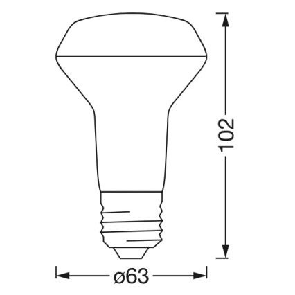 LED RGBW димируема рефлекторна крушка SMART+ R63 E27/4,7W/230V 2700-6500K Wi-Fi - Ledvance