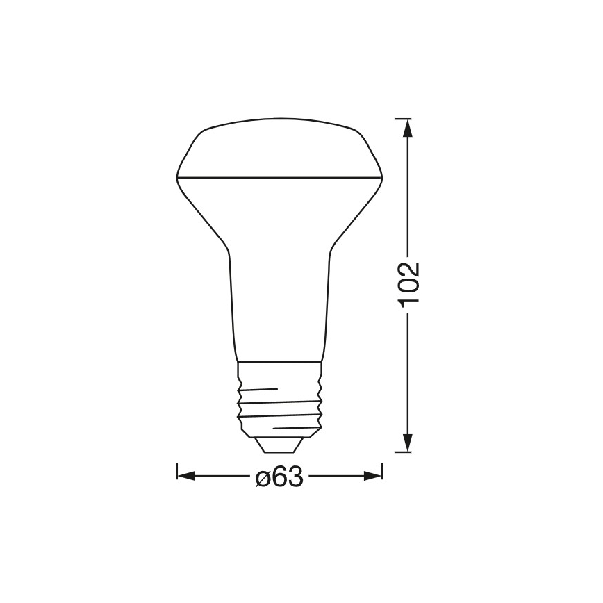 LED RGBW димируема рефлекторна крушка SMART+ R63 E27/4,7W/230V 2700-6500K Wi-Fi - Ledvance