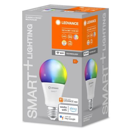 LED RGBW Димируема крушка SMART+ E27/14W/230V 2700-6500K Wi-Fi - Ledvance