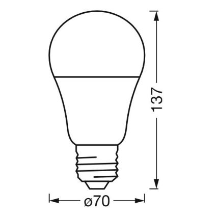 LED RGBW Димируема крушка SMART+ E27/14W/230V 2700-6500K Wi-Fi - Ledvance