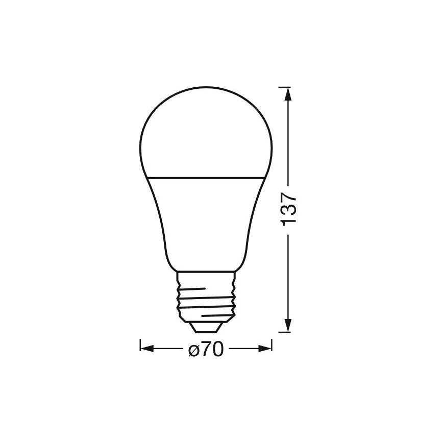 LED RGBW Димируема крушка SMART+ E27/14W/230V 2700-6500K Wi-Fi - Ledvance