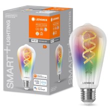 LED RGBW Димируема крушка SMART+ FILAMENT EDISON ST64 E27/4,8W/230V 2700-6500K Wi-Fi - Ledvance