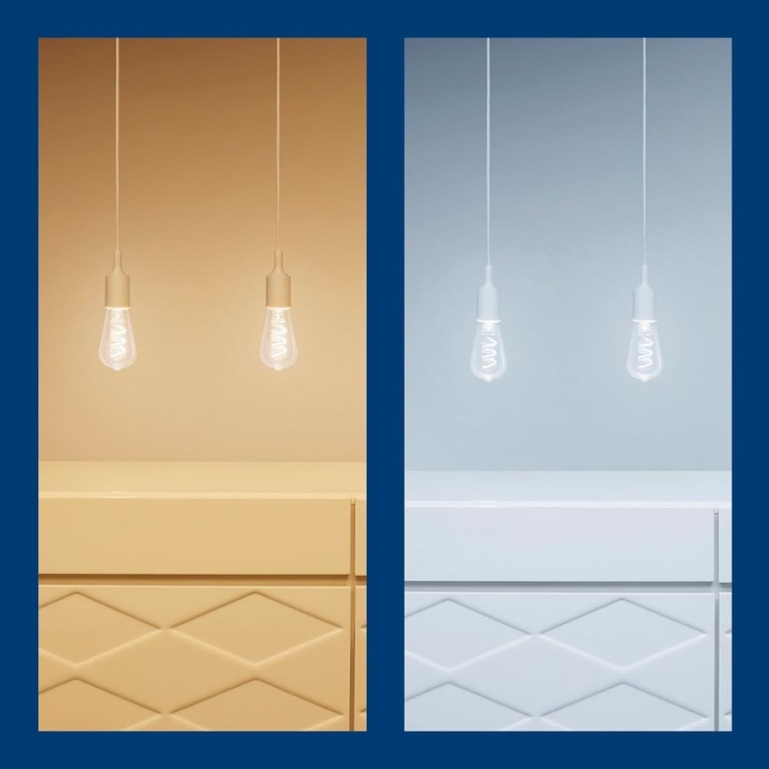 LED RGBW Димируема крушка ST64 E27/6,3W/230V 2200-6500K Wi-Fi - WiZ
