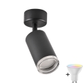 LED RGBW Димируемо осветително тяло за баня TURYN 1xGU10/6,5W/230V 2700-6500K Wi-Fi IP44 черно