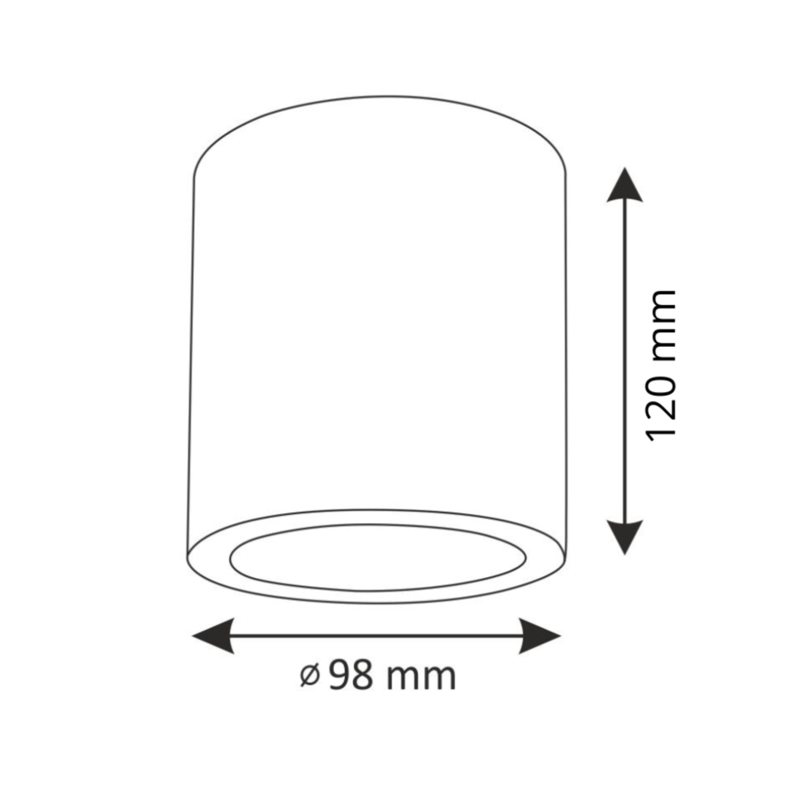 LED RGBW Димируемо спот осветление JUPITER 1xE27/6,5W/230V 2700-6500K Wi-Fi диам. 9,8 см черно