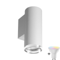 LED RGBW Димируемо стенна осветление за баня TURYN 1xGU10/6,5W/230V 2700-6500K Wi-Fi IP44 бяло