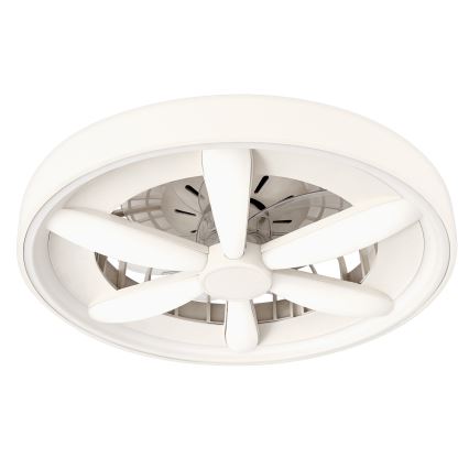 LED RGBW димируемо таванно осветително тяло с вентилатор MALAWI LED/48W/230V 3000-6500K бяло + дистанционно управление