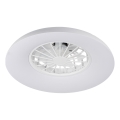 LED RGBW Димируемо таванно осветително тяло с вентилатор PLAVE PAN LED/24W/230V 3000-6500K Ø 48,5 см бяло + дистанционно управление