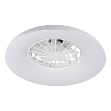 LED RGBW Димируемо таванно осветително тяло с вентилатор PLAVE PAN LED/24W/230V 3000-6500K Ø 48,5 см бяло + дистанционно управление