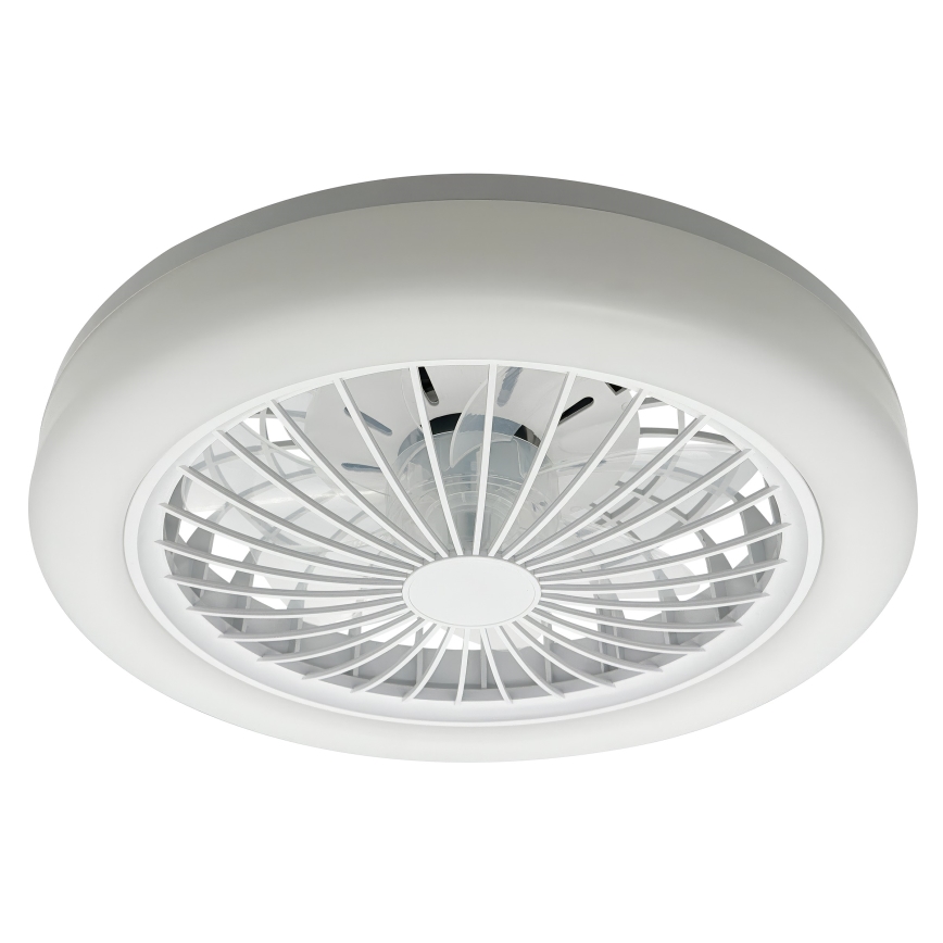 LED RGBW димируемо таванно осветително тяло с вентилатор ZAMBIA LED/24W/230V 3000-6500K бяло + дистанционно управление