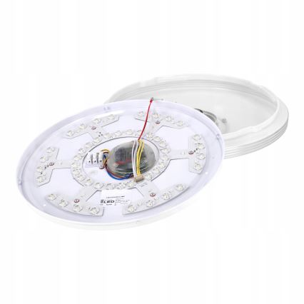 LED RGBW димируемо таванно осветително тяло с вграден високоговорител LED/60W/230V 3000-6000K Ø 40 см бяло + дистанционно управление