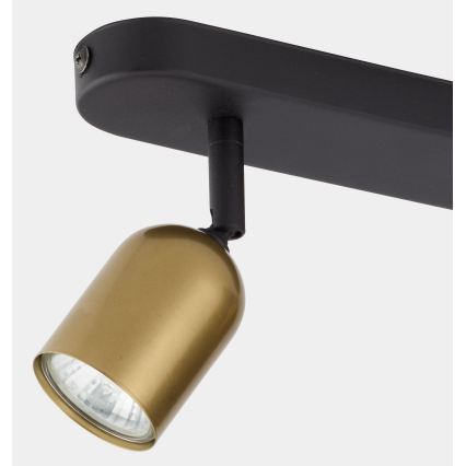 LED RGBW димируемо точково осветително тяло TOP 2xGU10/6,5W/230V 2700-6500K златисто/черно