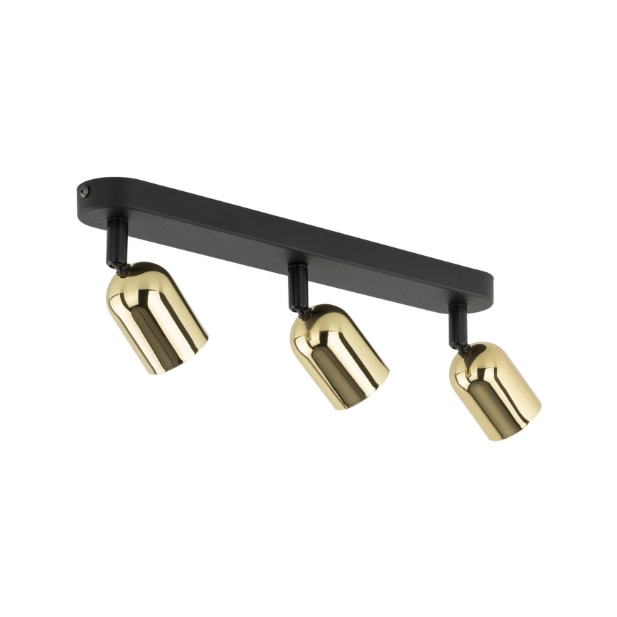 LED RGBW димируемо точково осветително тяло TOP 3xGU10/6,5W/230V 2700-6500K черно/златно
