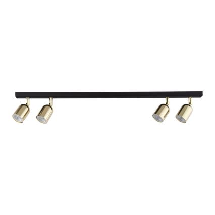 LED RGBW димируемо точково осветително тяло TOP 4xGU10/6,5W/230V 2700-6500K черно/златно