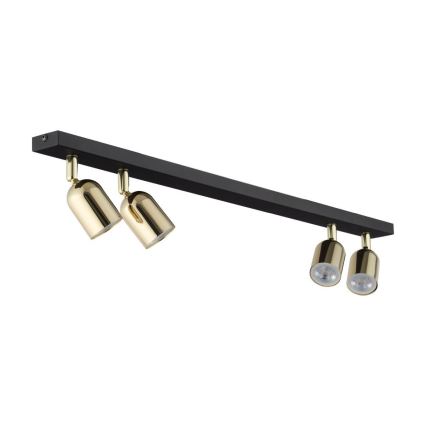 LED RGBW димируемо точково осветително тяло TOP 4xGU10/6,5W/230V 2700-6500K черно/златно
