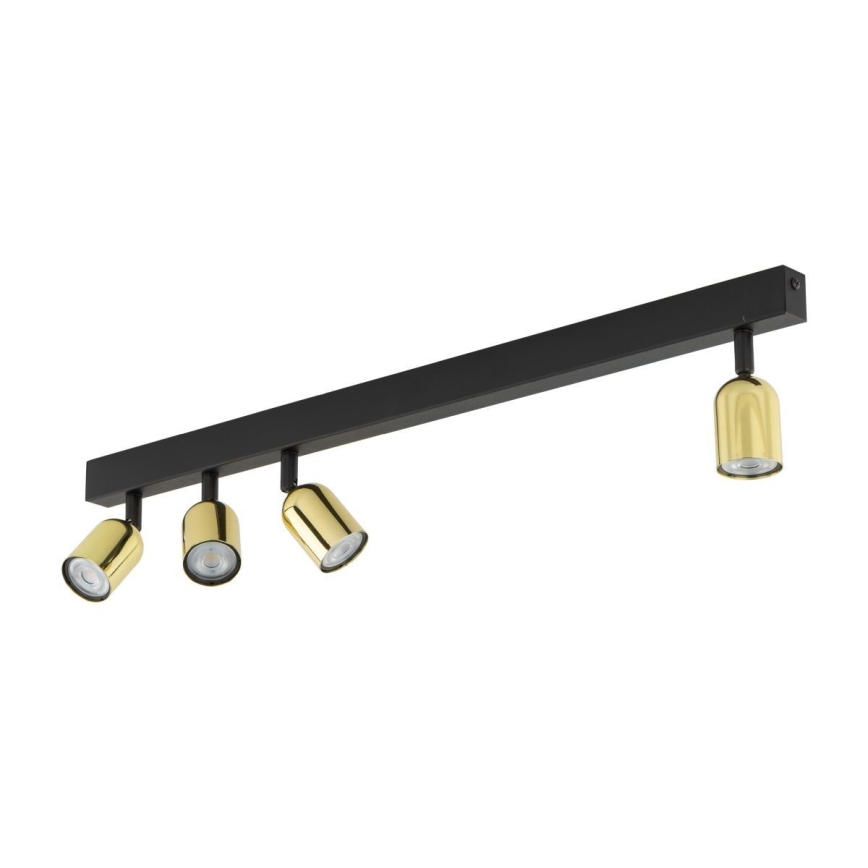 LED RGBW димируемо точково осветително тяло TOP 4xGU10/6,5W/230V 2700-6500K черно/златно