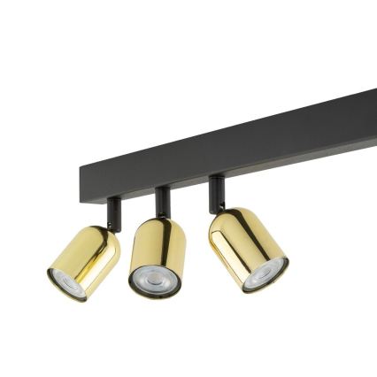LED RGBW димируемо точково осветително тяло TOP 4xGU10/6,5W/230V 2700-6500K черно/златно