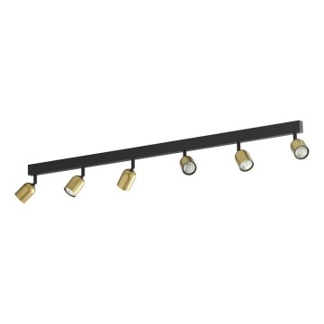 LED RGBW димируемо точково осветително тяло TOP 6xGU10/6,5W/230V 2700-6500K златисто/черно