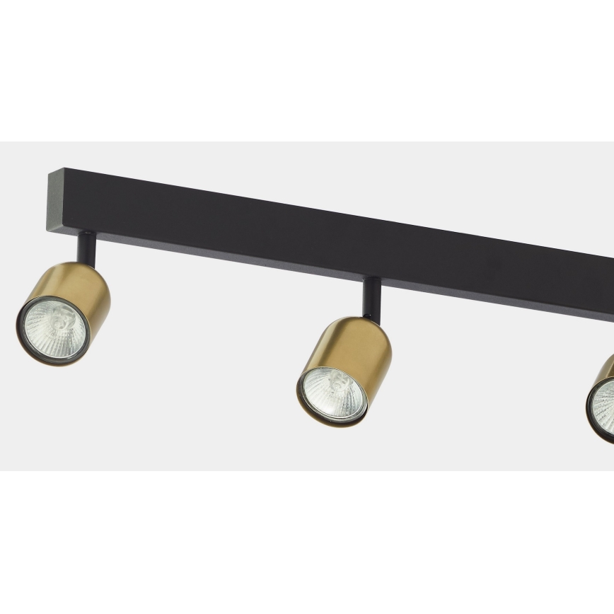 LED RGBW димируемо точково осветително тяло TOP 6xGU10/6,5W/230V 2700-6500K златисто/черно