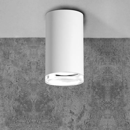 LED RGBW димируемо точково осветително тяло за баня TURYN 1xGU10/4,8W/230V 3000K IP44 бяло + дистанционно управление