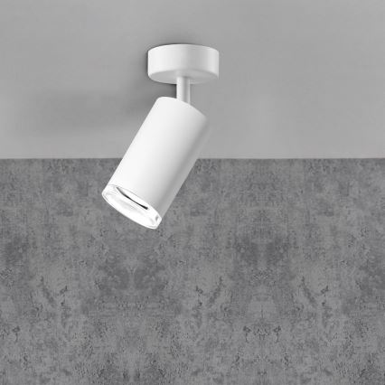 LED RGBW димируемо точково осветително тяло за баня TURYN 1xGU10/4,8W/230V 3000K IP44 бяло + дистанционно управление
