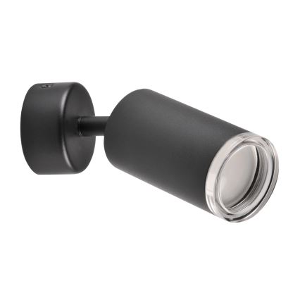 LED RGBW димируемо точково осветително тяло за баня TURYN 1xGU10/4,8W/230V 3000K IP44 черно + дистанционно управление