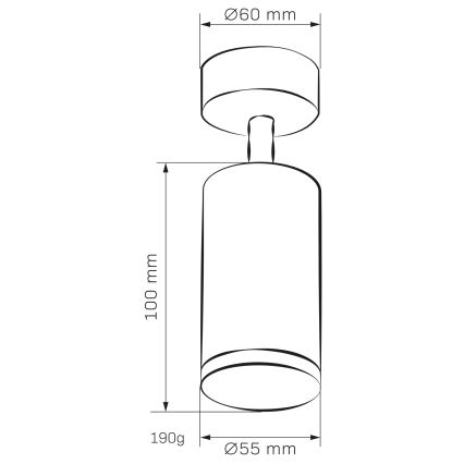 LED RGBW димируемо точково осветително тяло за баня TURYN 1xGU10/4,8W/230V 3000K IP44 черно + дистанционно управление
