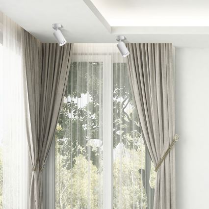 Димируемо LED RGBW точково осветително тяло за баня TURYN 1xGU10/6,5W/230V 2700-6500K Wi-Fi IP44 бяло