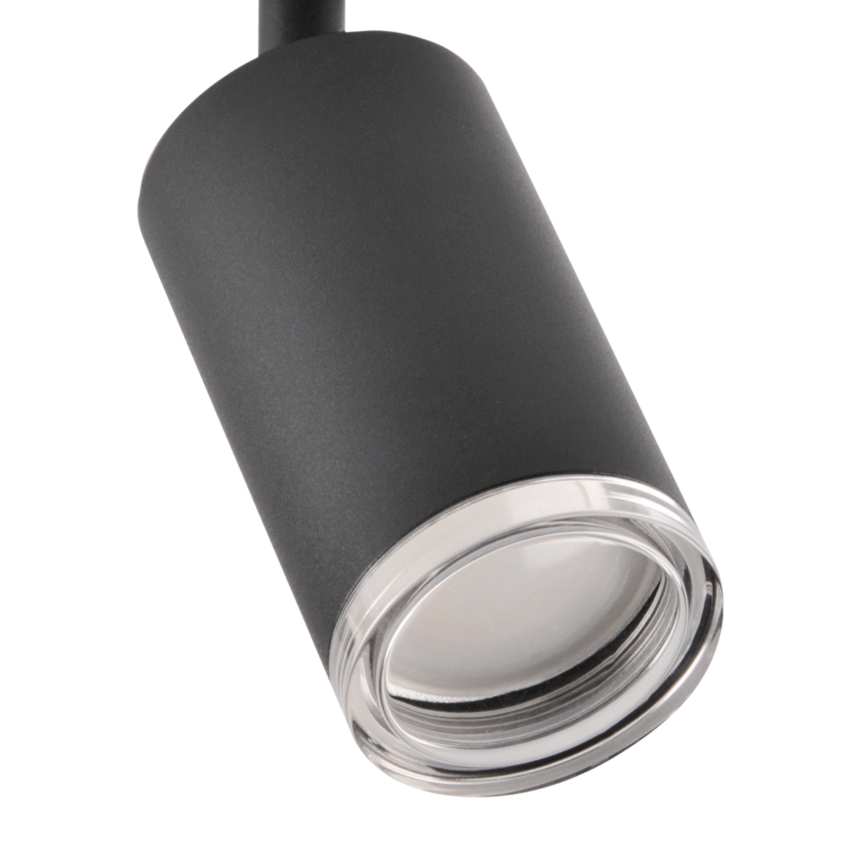 LED RGBW димируемо точково осветително тяло за баня TURYN 4xGU10/4,8W/230V 3000K IP44 черно + дистанционно управление
