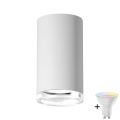 LED RGBW димируемо точково осветително тяло за баня TURYN 1xGU10/6,5W/230V 2700-6500K Wi-Fi IP44 бяло