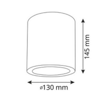 LED RGBW Димируемо точково осветление JUPITER 1xE27/6.5W/230V 2700-6500K Wi-Fi диаметър 13 см черно