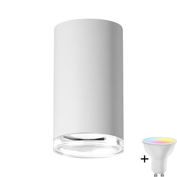LED RGBW Димируемо вградено осветително тяло за баня TURYN 1xGU10/6,5W/230V 2700-6500K Wi-Fi IP44 бяло