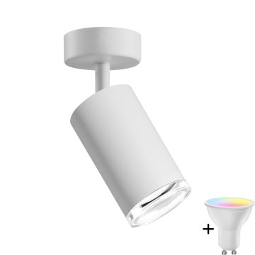 LED RGBW Димируемо вградено осветление за баня TURYN 1xGU10/6,5W/230V 2700-6500K Wi-Fi IP44 бяло