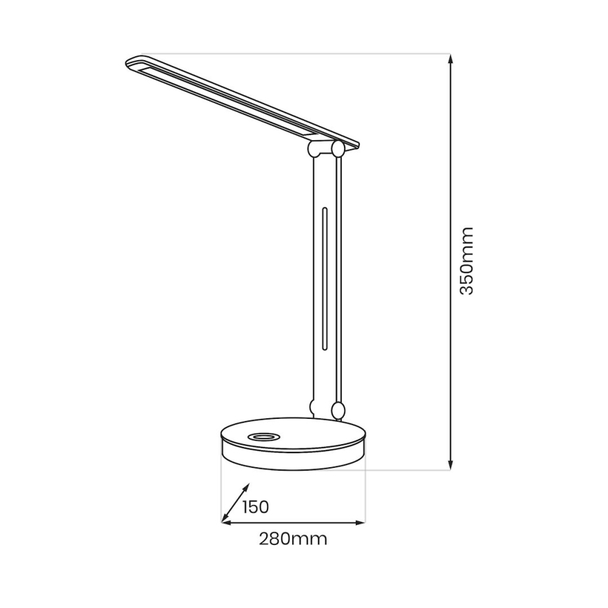 LED RGBW Настолна лампа BRUNO LED/5W/5V 3000/4500/6000K бял