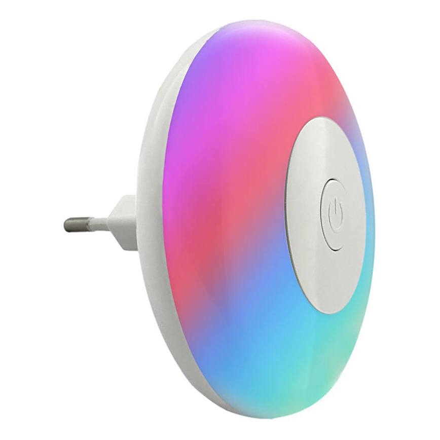 LED RGBW Нощна лампа LED/1W/230V бял