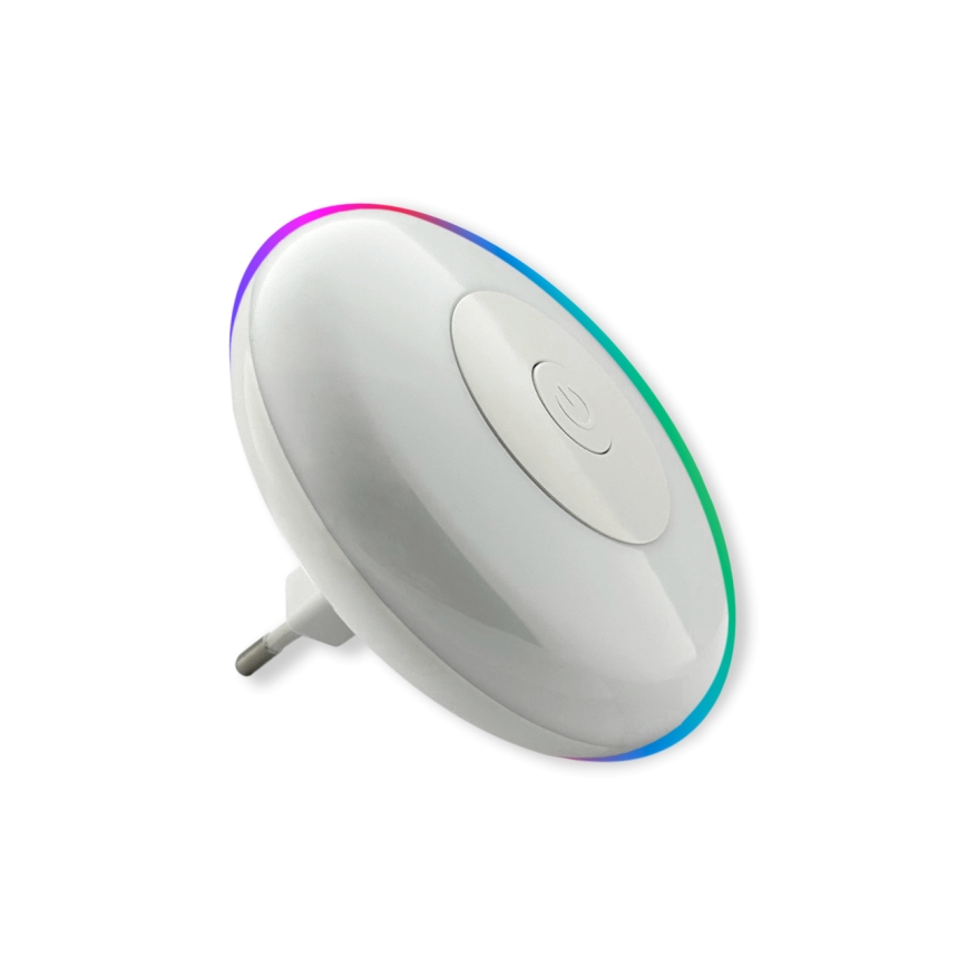 LED RGBW Нощна лампа LED/1W/230V бял