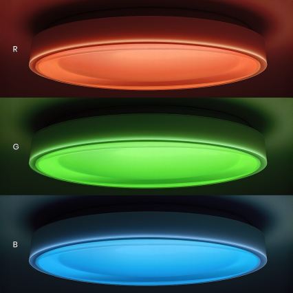 LED RGBW димируемо таванно осветително тяло MELO LED/36W/230V 3000–6000K Ø 39 см бяло + дистанционно управление