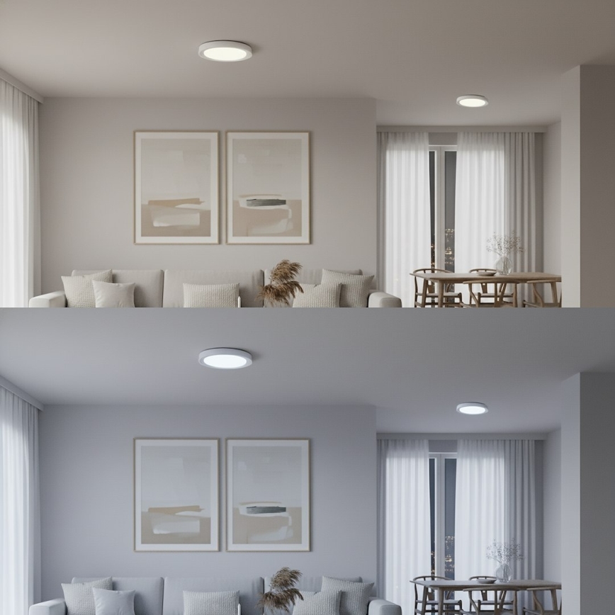 LED RGBW димируемо таванно осветително тяло MELO LED/36W/230V 3000–6000K Ø 39 см бяло + дистанционно управление
