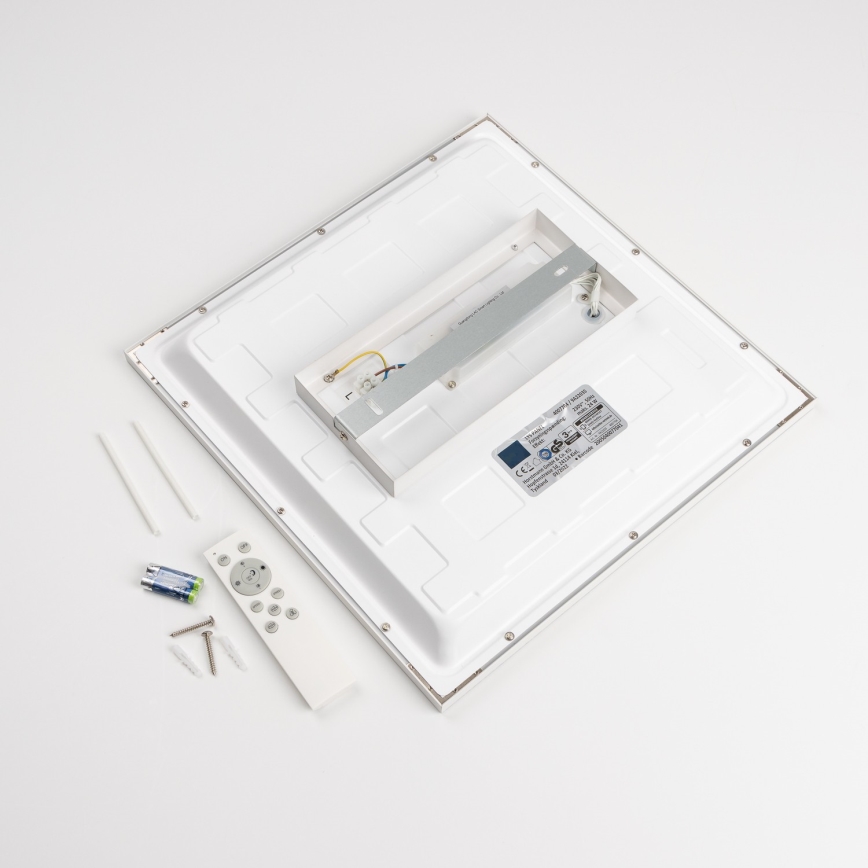 LED RGBW Димируем панел за повърхностен монтаж LED/22W/230V 2700-6500K 29,5x59,5 cm бял + дистанционно управление