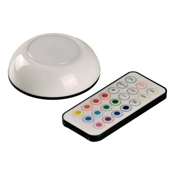 LED RGBW Регулируемо осветление за мебели LED/0,5W/4,5V 3xAAA бяло + дистанционно управление