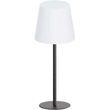 LED RGBW с регулируема яркост сензорна външна настолна лампа LUCIA LED/2W/5V 1800/2700/6500K 3600 mAh IP44 черна