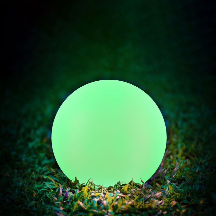 LED RGBW Соларна лампа BALL LED/1,2V Ø 40 см IP65 + дистанционно управление